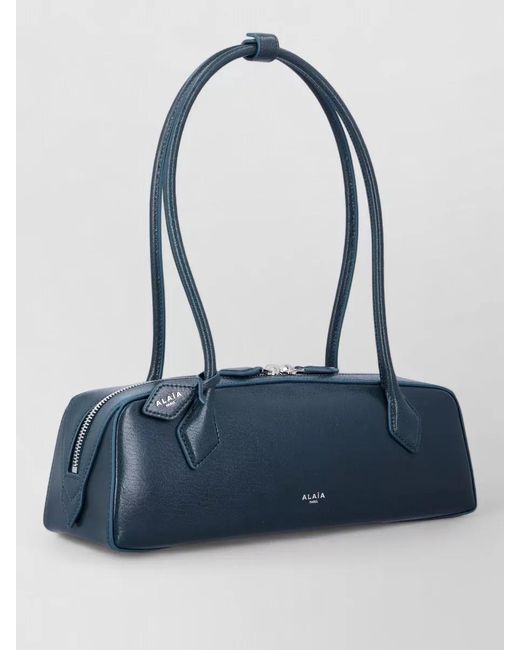 Alaïa Blue Tekle Medium Shoulder Bag Long Handles