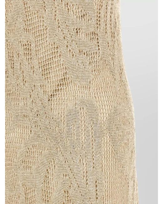 Brunello Cucinelli White Crochet Maxi Dress