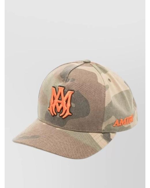 Amiri Natural Camo Pattern Hat Adjustable Back Strap for men