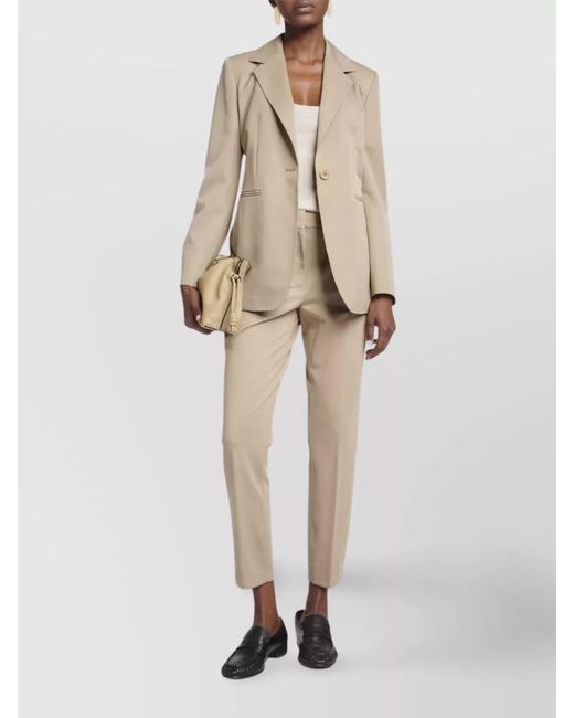 Max Mara Natural Slim-Fit Jersey Trousers