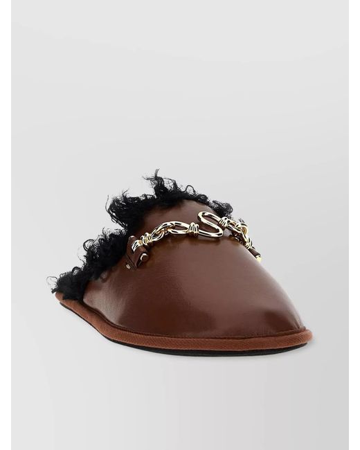 Stella McCartney Brown Backless Ryder Slippers
