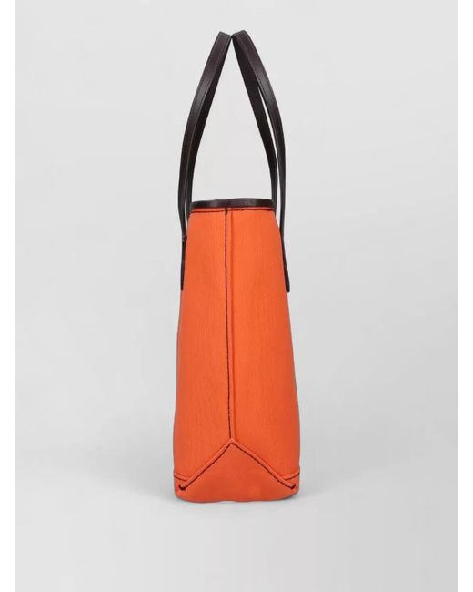 J.W. Anderson Orange Anchor Tote Small Canvas Tote Bag