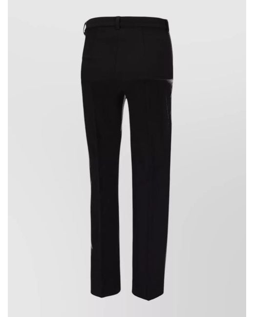 Max Mara Black Long Pants Back And Side Pockets