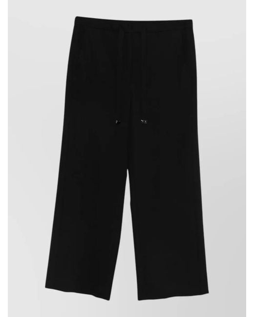 Max Mara Black Wide-Leg Trousers