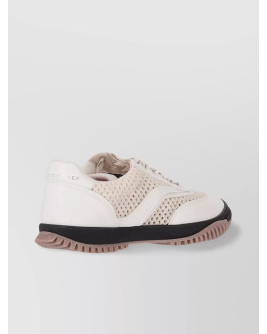 Stella McCartney White Recycled Polyester Low-Top Sneakers