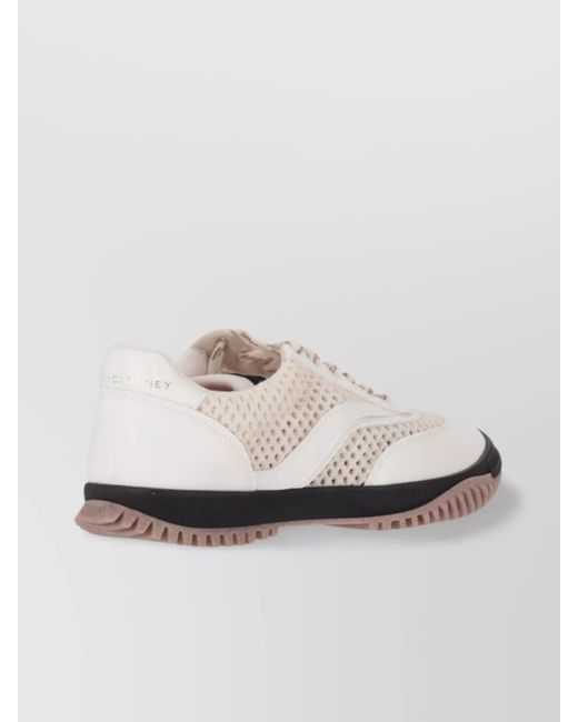 Stella McCartney White Recycled Polyester Low-Top Sneakers