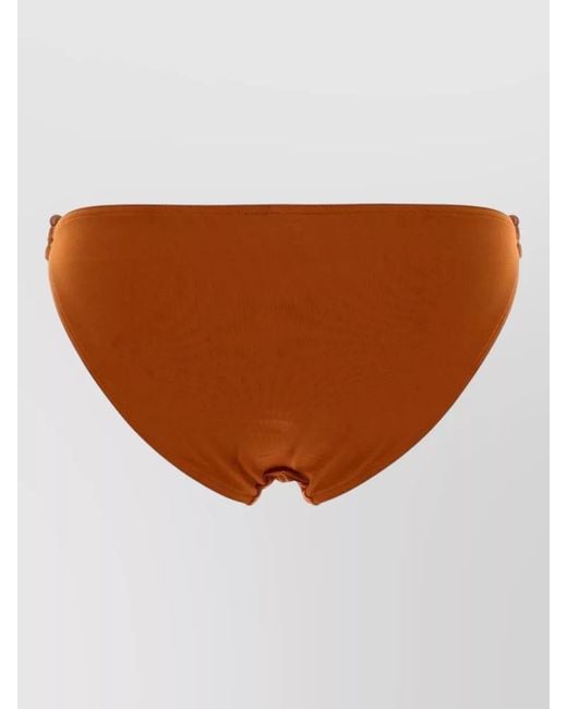 Eres Brown Stretch Nylon Clutch Bikini Bottom
