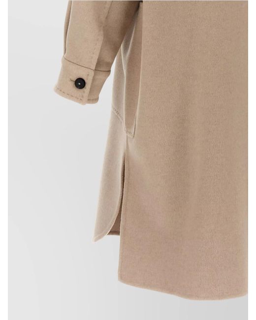 Max Mara Natural Cashmere Single Breasted Coat