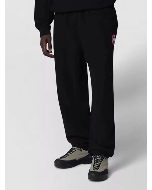 Canada Goose Black Tailored Pants Side Pockets Menswear Collection for men