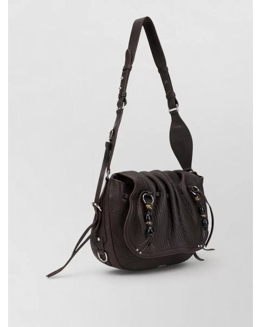 Isabel Marant Black Bolton Crossbody Shoulder Bag Refined Design