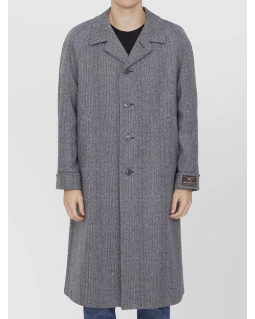 Gucci Gray Houndstooth Coat for men