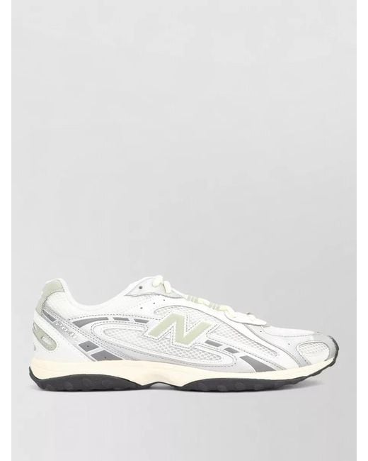 New Balance White Mesh Lace Up Sneakers Low Top 204L