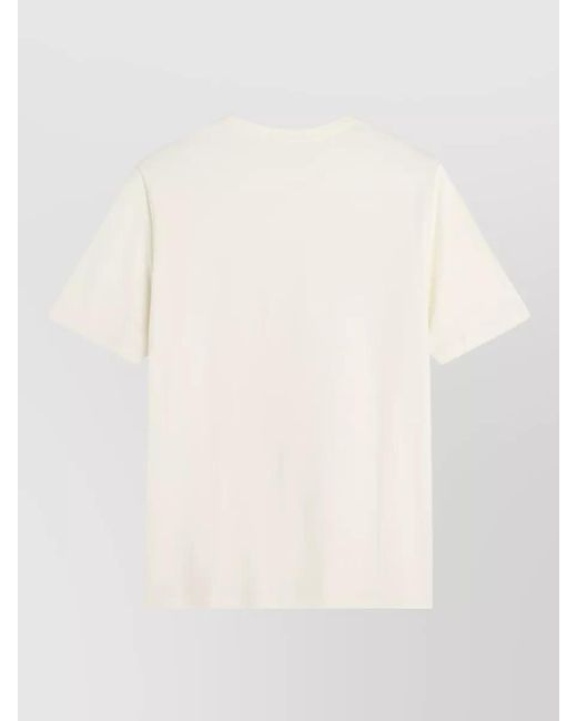Maison Kitsuné Natural Cotton Fox Motif Short-Sleeve T-Shirt for men