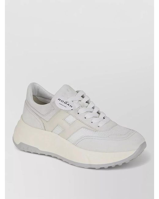 Hogan White H669 Hi Fi Platform Sneakers