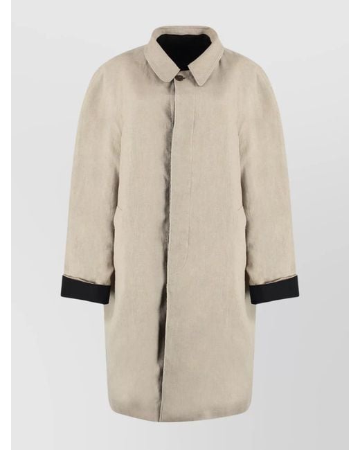Maison Margiela Natural Reversible Single-Breasted Trench Coat