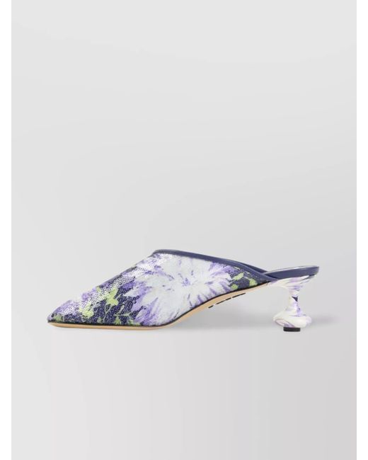 Loewe Metallic Sequin Mules