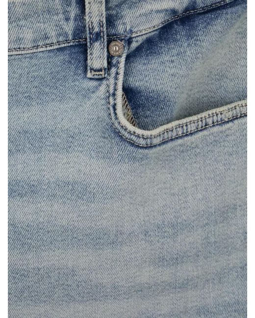 7 For All Mankind Blue Denim Pants Belt Loops Faded Wash
