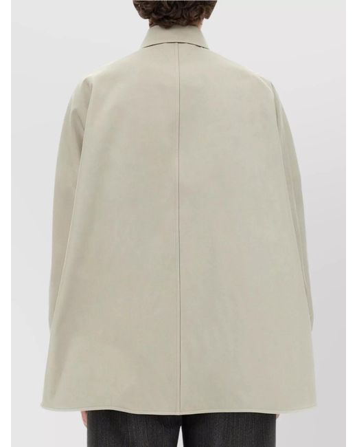 Bottega Veneta Natural Cotton Twill Oversized Shirt for men