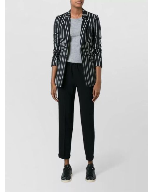 Alberto Biani Black Straight Leg Regular Length Tailored Trousers