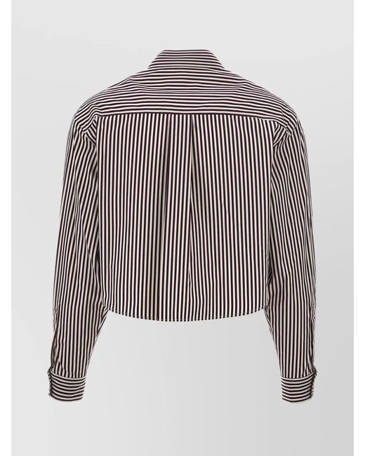 Isabel Marant Red Cotton Cropped Shirt