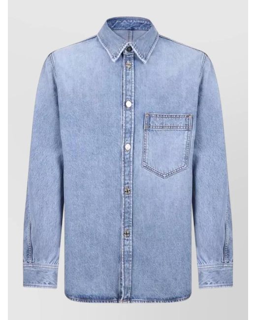 Givenchy Blue Denim Overshirt for men