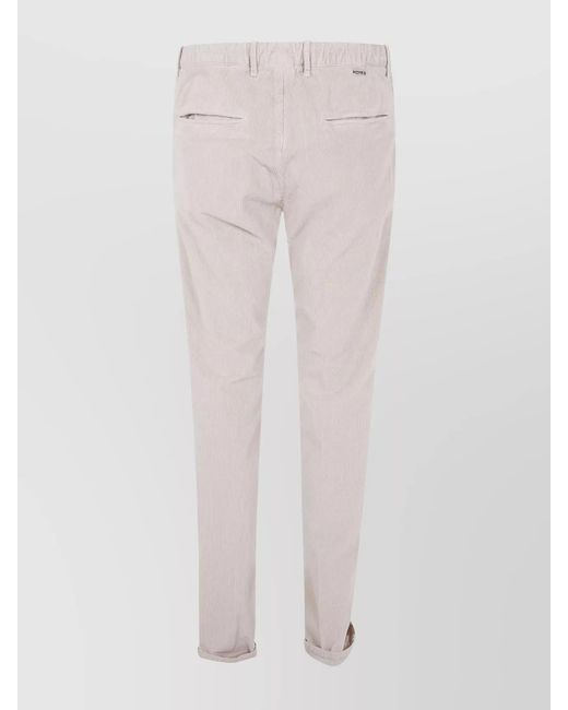 Incotex Pink Slim-Fit Cotton Trousers for men