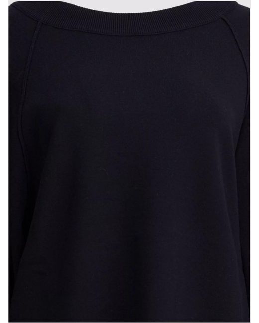 Max Mara Blue Viscose Wool Oversized Jumper