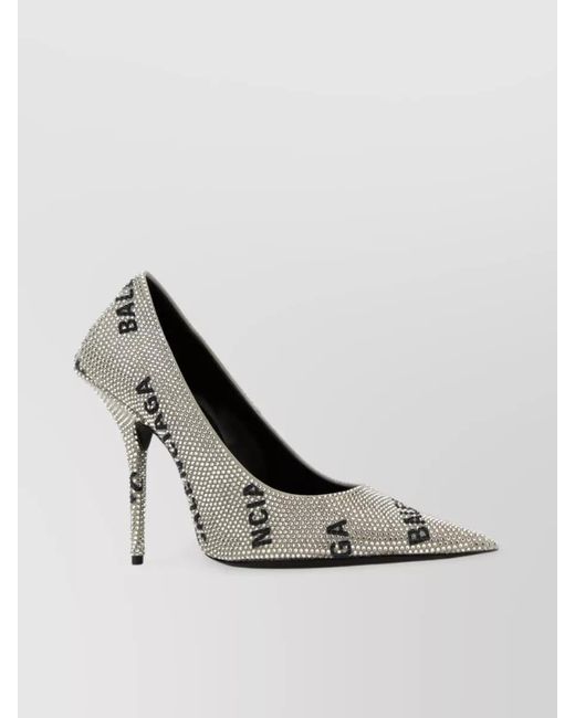 Balenciaga White Leather Pumps