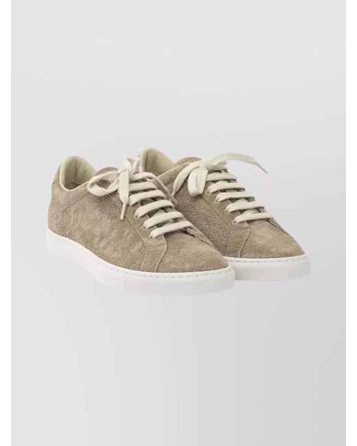 Common Projects Metallic Suede Leather Low-Top Sneakers