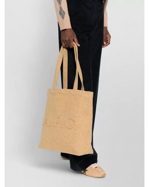 A.P.C. Natural Sac Wool Tote Bag