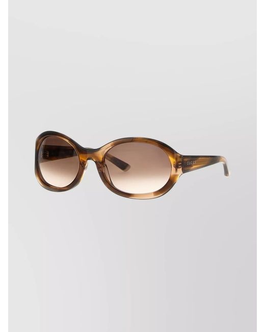 Gucci Brown Printed Acetate Sunglasses