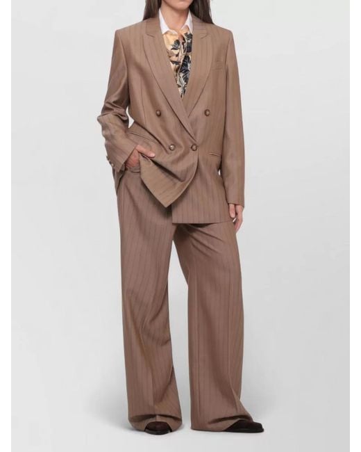 Etro Brown Double Breasted Wool Tailoring Jacket