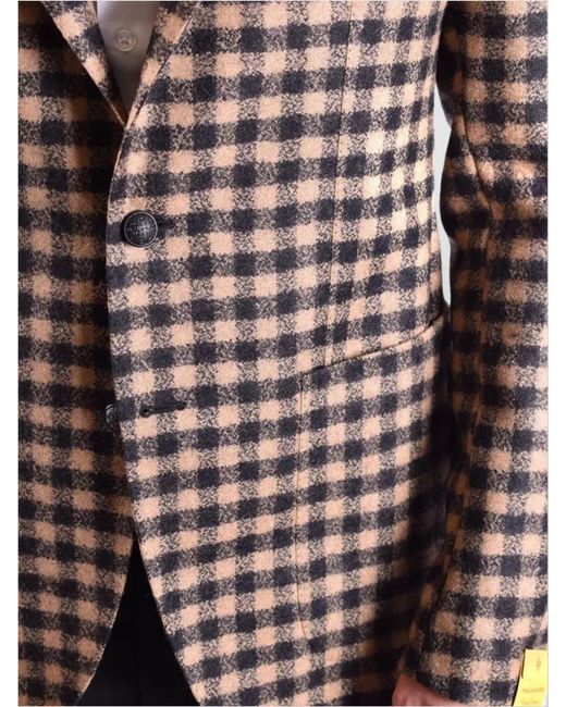 Tagliatore Brown Wool Blazer for men
