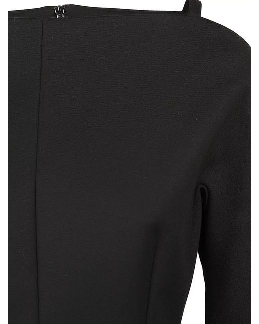 Max Mara Black Angus Cut Out Shoulder Jacket