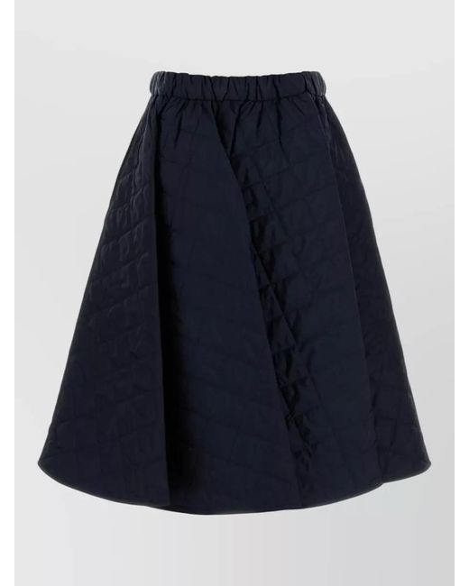 Prada Blue Recycled Polyamide A-Line Skirt