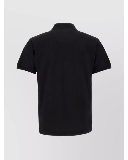 Lacoste Black Cotton Piqué Classic-Fit Short-Sleeve Polo Shirt for men