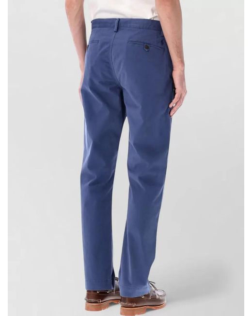 Polo Ralph Lauren Blue Cotton Straight-Leg Chino Trousers for men