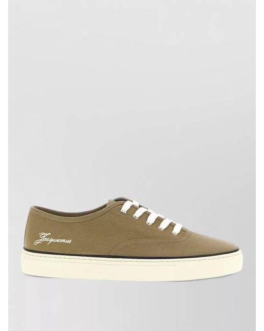 Jacquemus Metallic Cotton Low-Top Sneakers for men