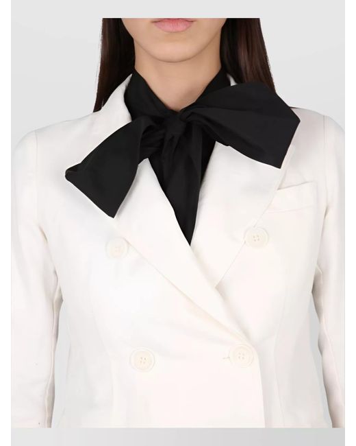 Aspesi White Double-Breasted Blazer