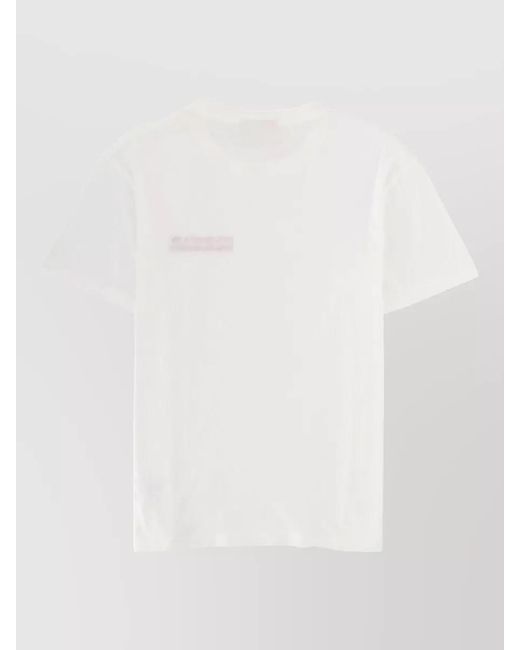 Mc2 Saint Barth White Emilie Crew Neck Regular Fit T-Shirt