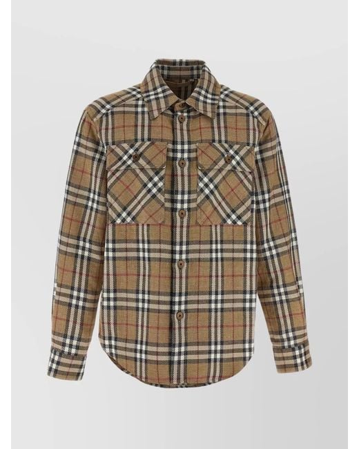 Burberry Multicolor Cotton Linen Shirt for men