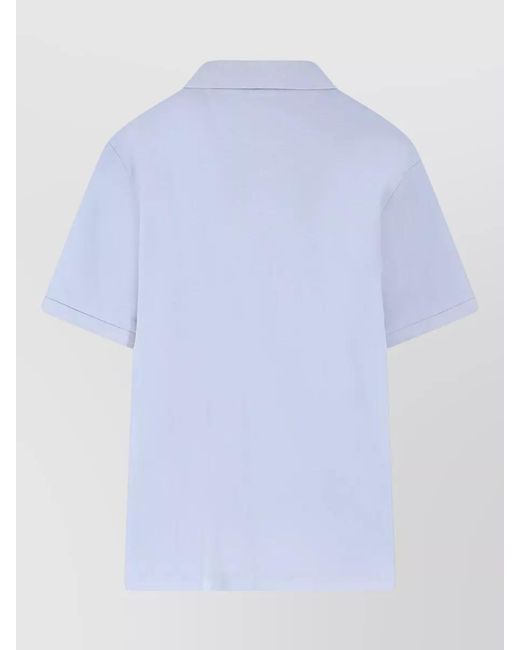 Boss Blue Cotton Regular-Fit Short-Sleeve Polo Shirt for men