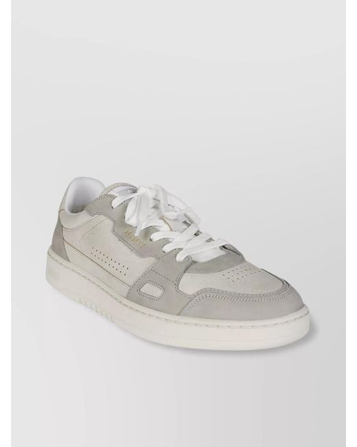 Axel Arigato Gray Leather Panelled Low-Top Sneakers for men