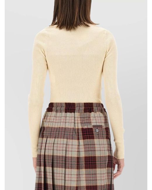 Vivienne Westwood Natural Cashmere Bea Knitted Top