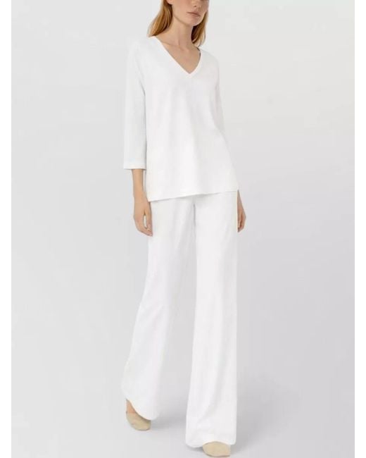 Max Mara White Tailored Trousers