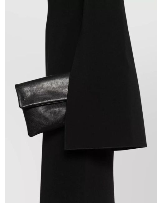 Solace London Black Alina One Shoulder Maxi Midi Dress