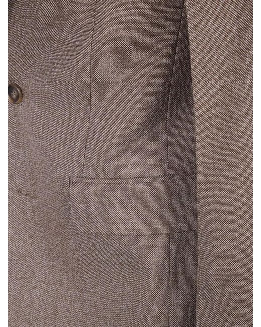 MM6 by Maison Margiela Brown Virgin Wool Blazer
