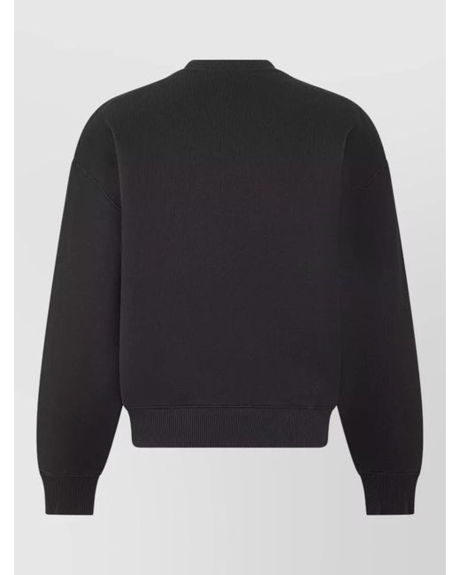 Autry Blue Logo Embroidery Crew Neck Sweatshirt