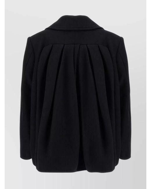 Dries Van Noten Black Wool Coat