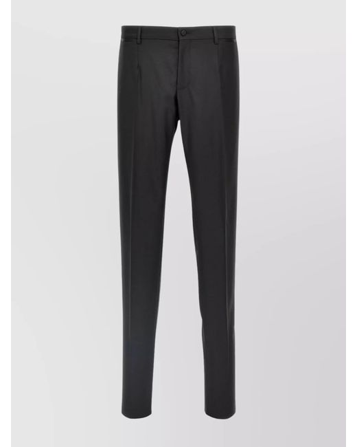 Dolce & Gabbana Black Wool Blend Tuxedo Suit for men